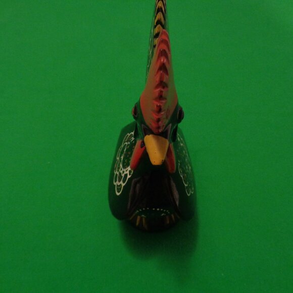 VINTAGE POTTERY ROOSTER Made In Japan Of BROWN POTTERY W COLORS - Picture 2 of 11